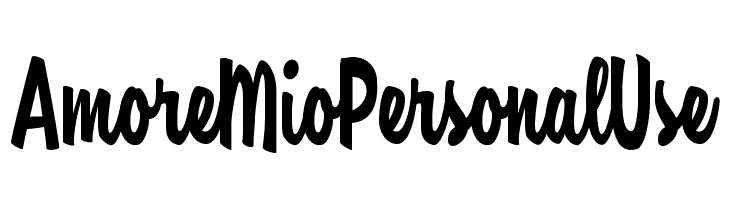Amore Mio Personal Use Font