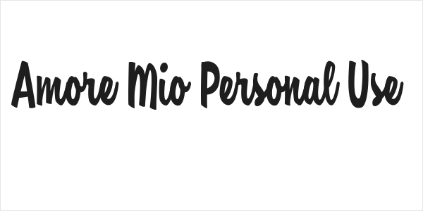 Amore Mio Personal Use  Logo