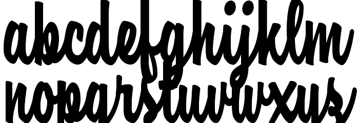 Amore Mio Personal Use Font LOWERCASE