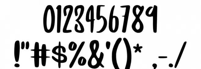 Amore Font OTHER CHARS