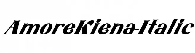 AmoreKiena-Italic  font caratteri gratis