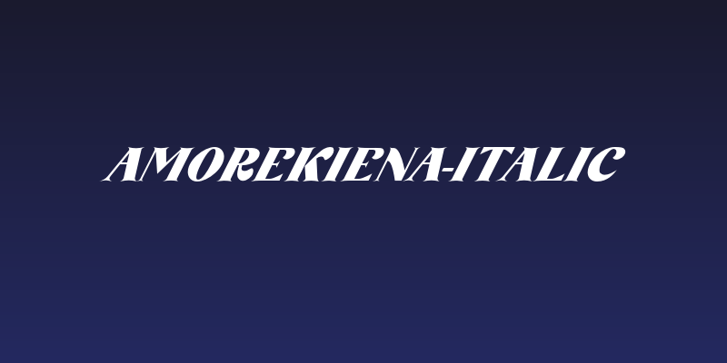 AmoreKiena-Italic Social Header
