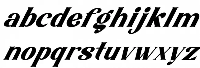 AmoreKiena-Italic Font LOWERCASE