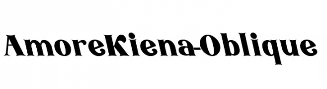 AmoreKiena-Oblique  Descarca Fonturi Gratis