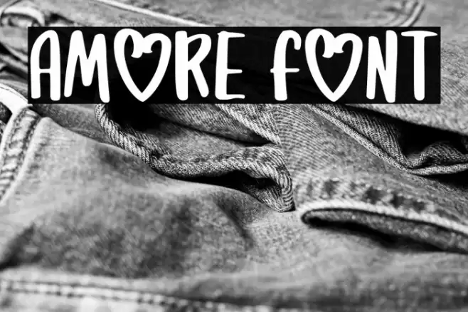 Amore Font examples