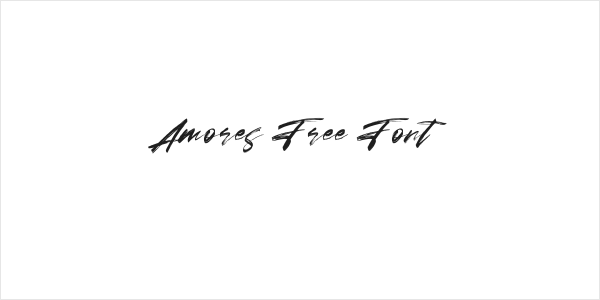 Amores Free Font Logo