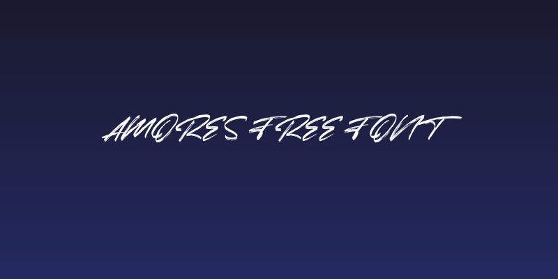Amores Free Font Social Header