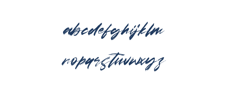 Amores Free Font Lowercase