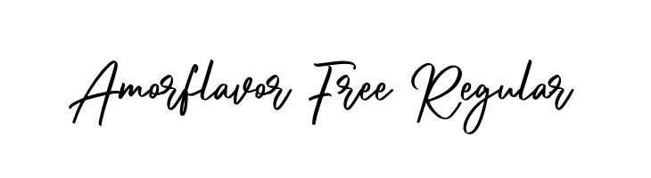 Amorflavor Free Regular  Descarca Fonturi Gratis
