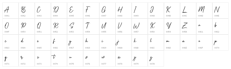 Amorflavor Free Regular Character Map