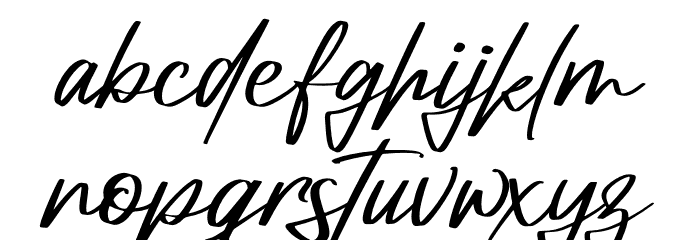 Amorillan Orgendam Font LOWERCASE