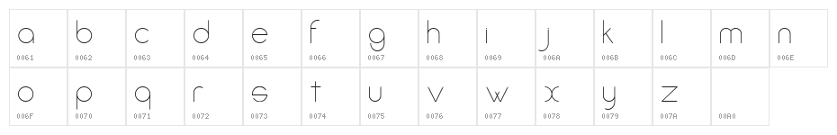 Amorino Beta Character Map