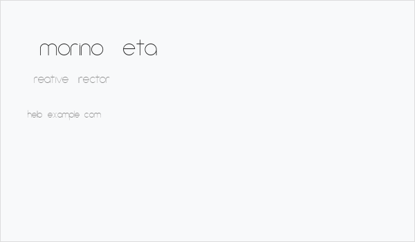 Amorino Beta Business Card