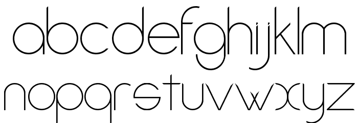 Amorino Beta Font LOWERCASE
