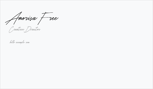 Amorisa Free Business Card