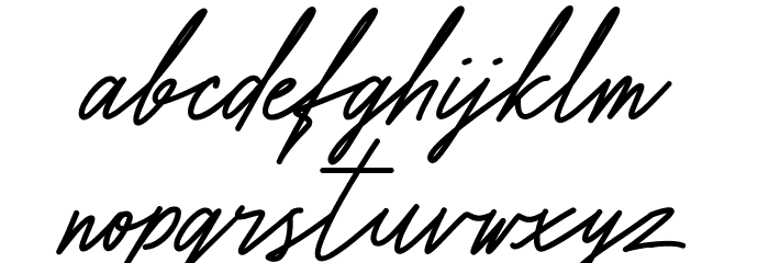 Amorisa Free Font LOWERCASE