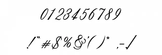 Amorista Font OTHER CHARS