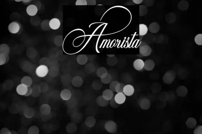Amorista Font examples