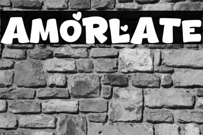 Amorlate Font examples