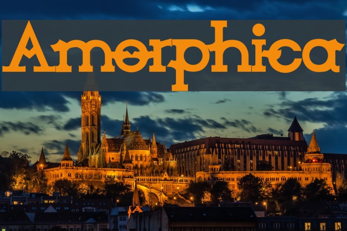 Amorphica Font examples
