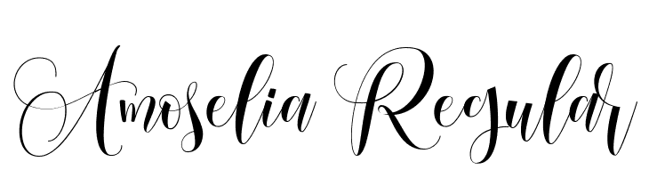 Amoselia Regular  font caratteri gratis