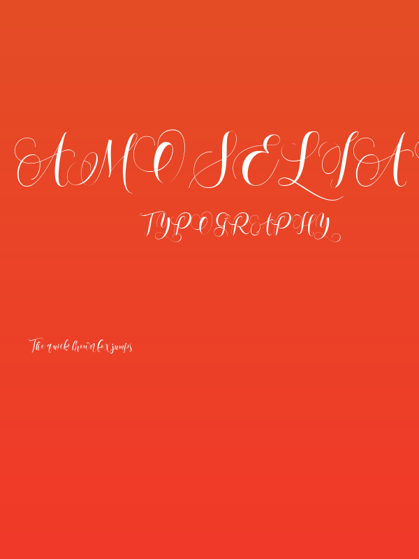 Amoselia Regular Poster