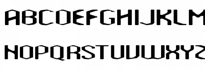Amosis Technik Schriftart Groß