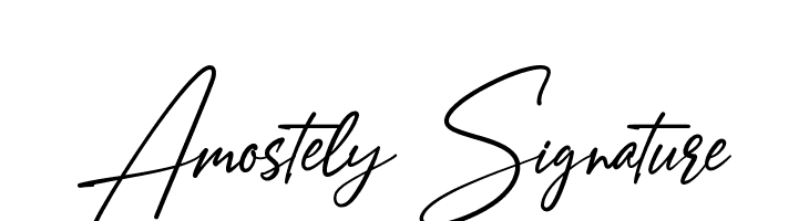 Amostely Signature Schriftart