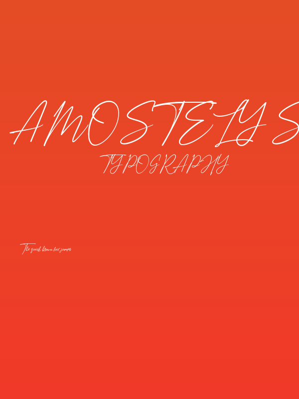 Amostely Signature Poster