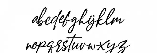 Amostely Signature Font Litere mici
