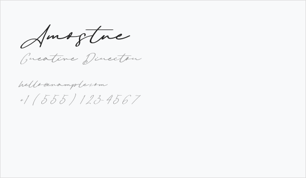 Amostne Business Card