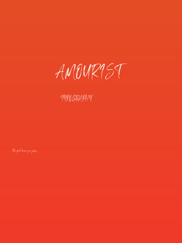 Amourist Poster