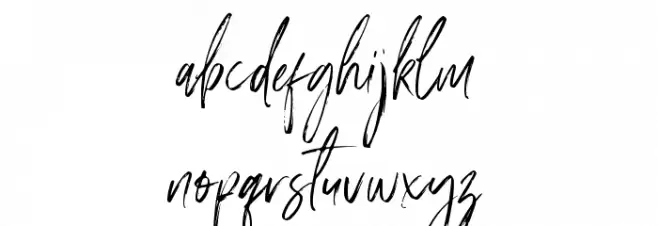 Amourist Font LOWERCASE