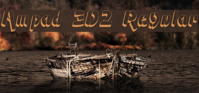 Ampad 3D2 Regular Font examples