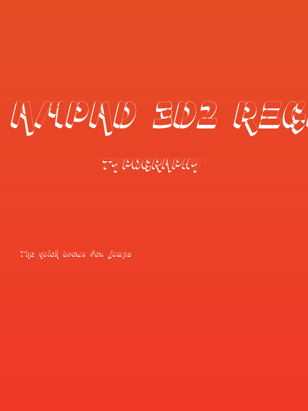 Ampad 3D2 Regular Poster