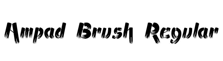 Ampad Brush Regular フォント