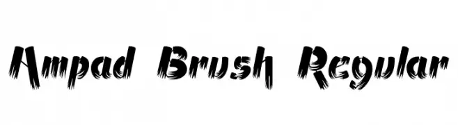 Ampad Brush Regular  Frei Schriftart Herunterladen