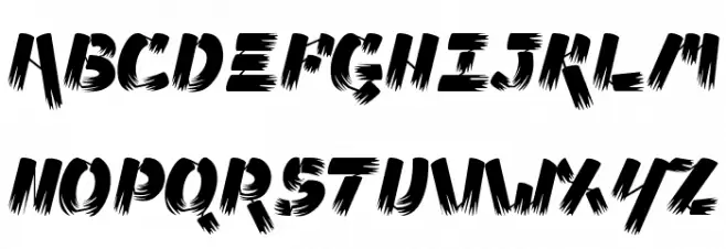 Ampad Brush Regular Schriftart Groß