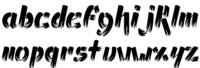 Ampad Brush Regular Font LOWERCASE