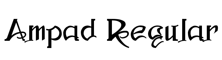 Ampad Regular フォント