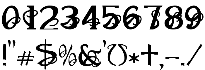 Ampad Regular Font OTHER CHARS