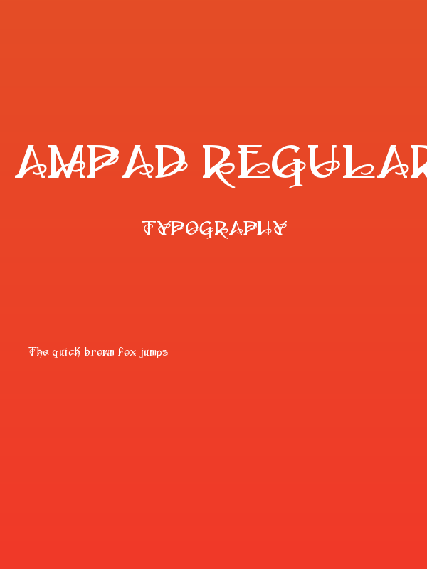 Ampad Regular Poster