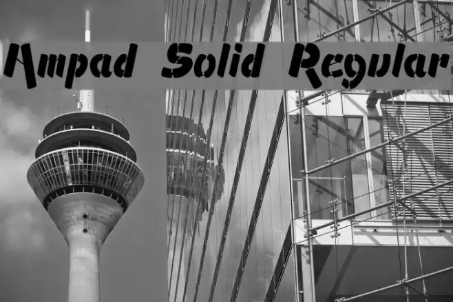 Ampad Solid Regular フォント examples