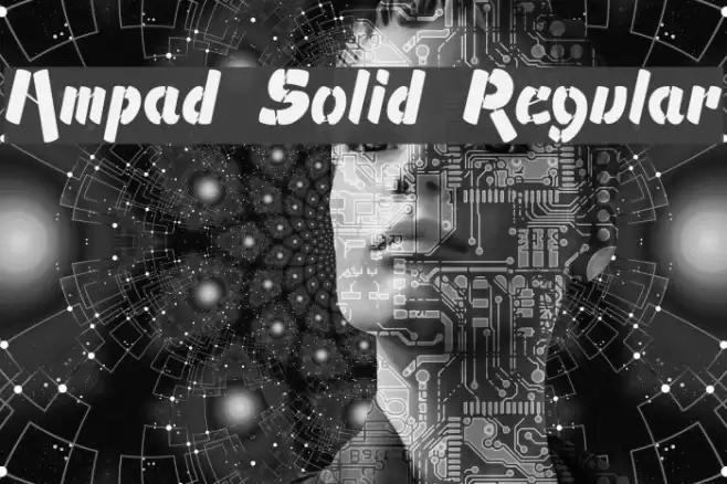 Ampad Solid Regular フォント examples