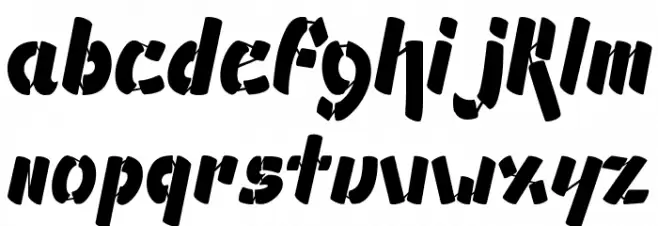 Ampad Solid Regular フォント 小文字