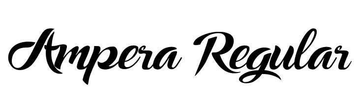 Ampera Regular Шрифта