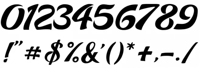 Ampera Regular フォント その他の文字