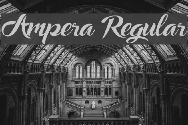 Ampera Regular フォント examples