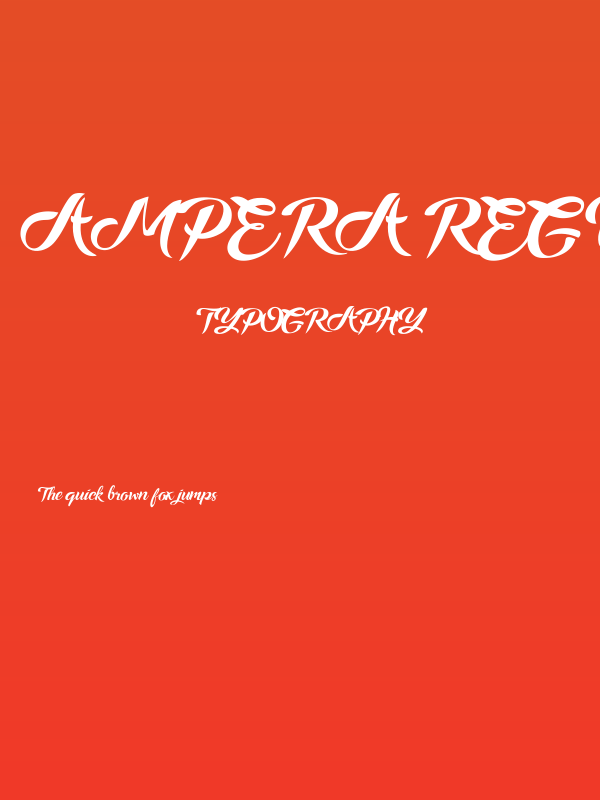 Ampera Regular Poster