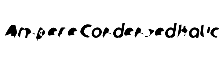Ampere Condensed Italic  免费字体下载
